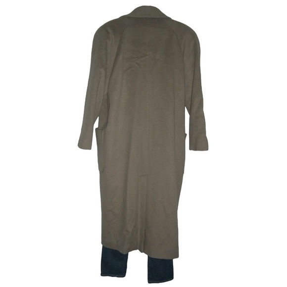 Vintage 80’s Charles Klein Coat Wool Oversized Beige Pea Diana Unisex Streetwear - Picture 8 of 16